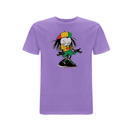 Dready Original : Sista Manners Front Print T-shirt - Orchid Purple