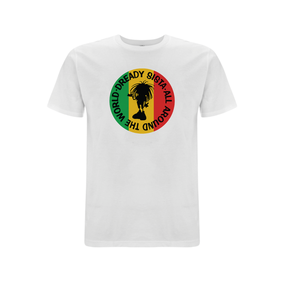 Dready Original : Sista Global Front Print T-shirt - White