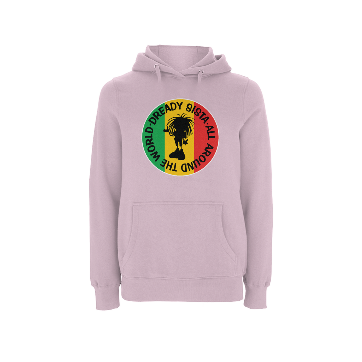 Dready Original : Sista Global Front Print Hood - Pink