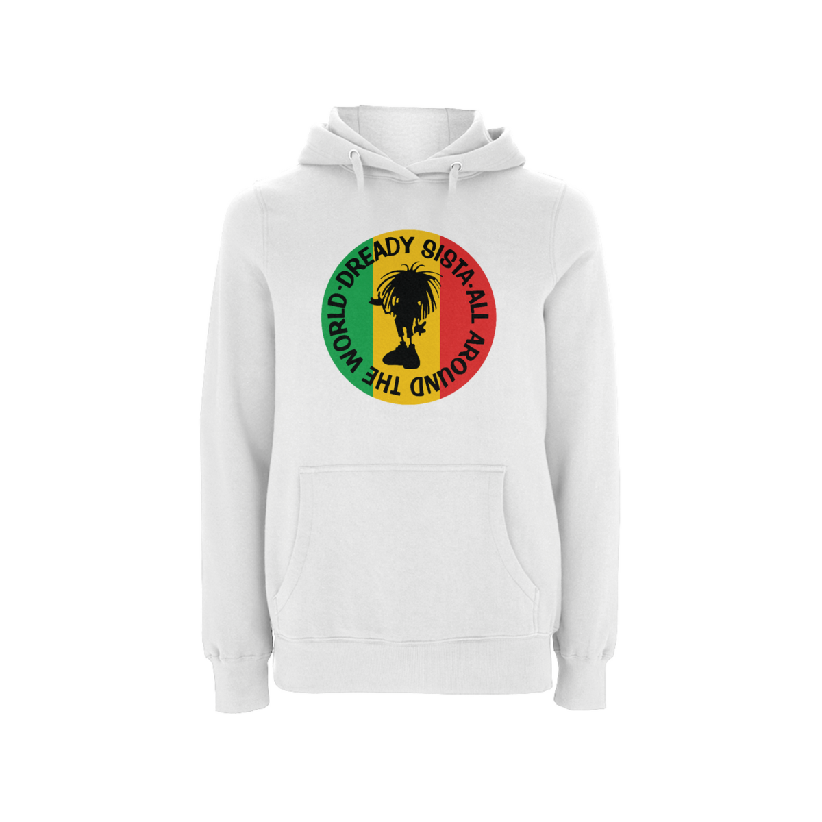 Dready Original : Sista Global Front Print Hood - White