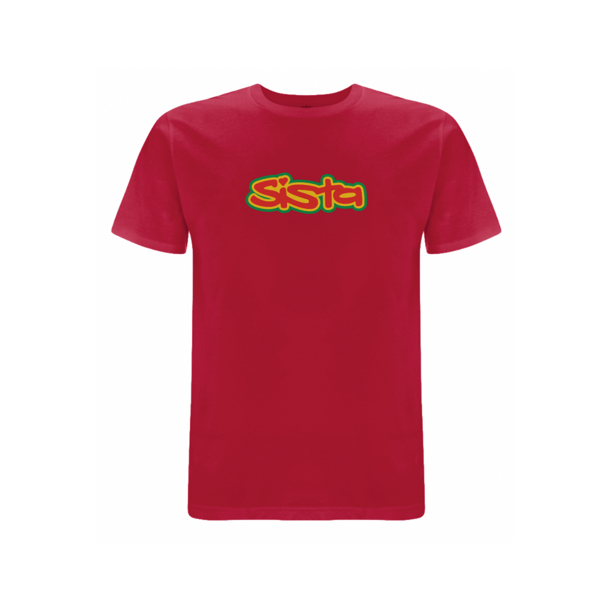 Dready Original : Sista Large logo front print t-shirt - Cherry Red