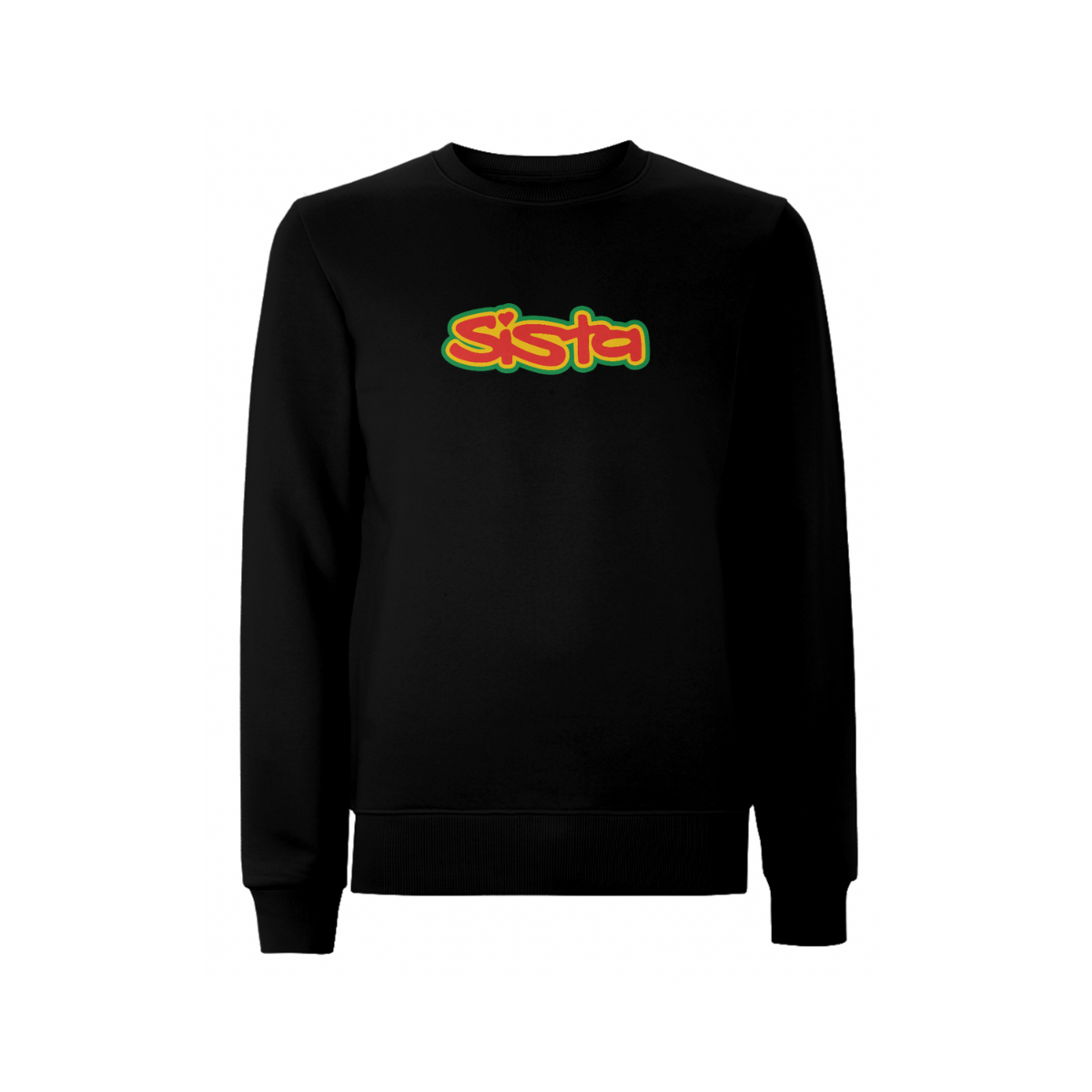 Dready Original : SISTA Large Front Logo Sweatshirt - Black