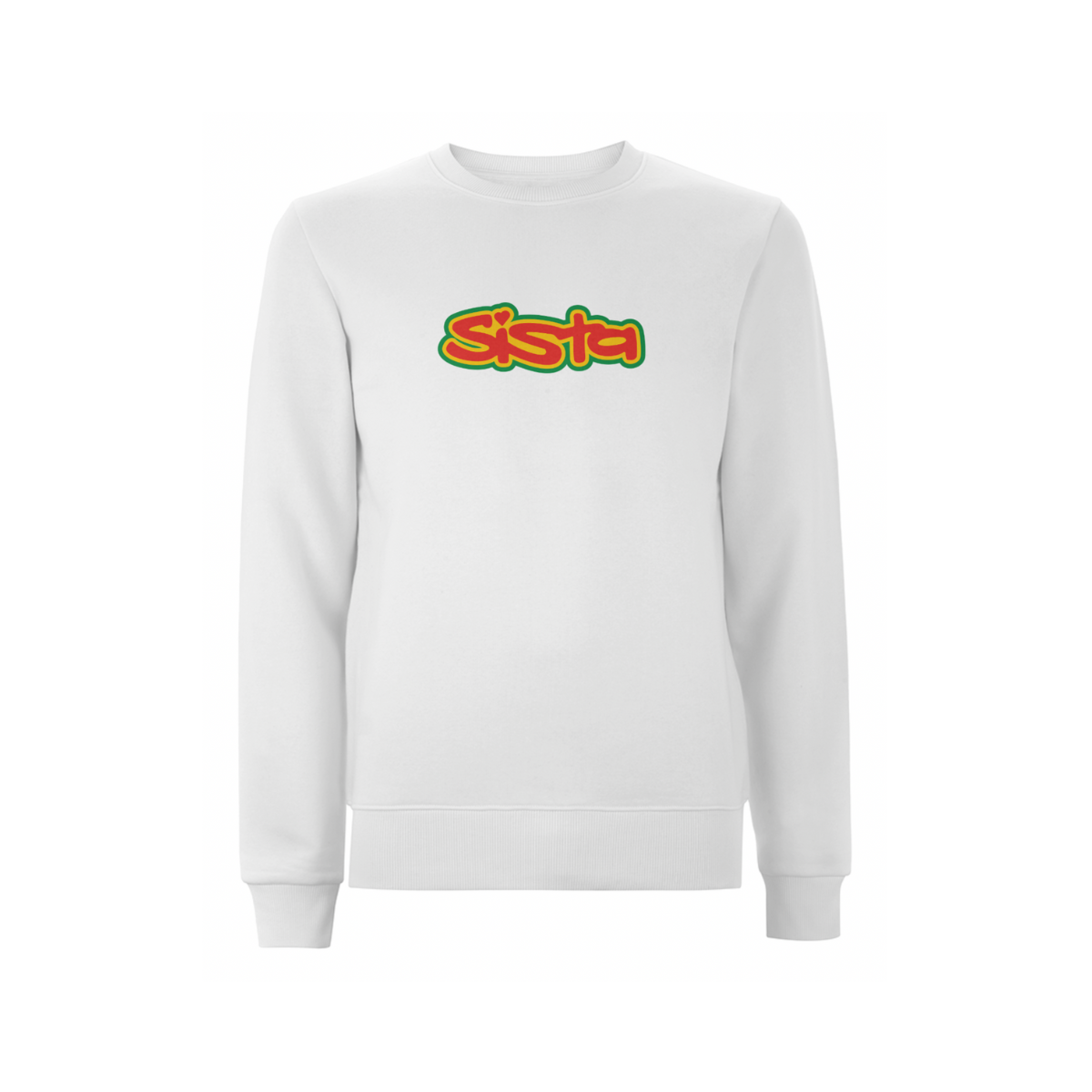 Dready Original : SISTA Large Front Logo Sweatshirt - White