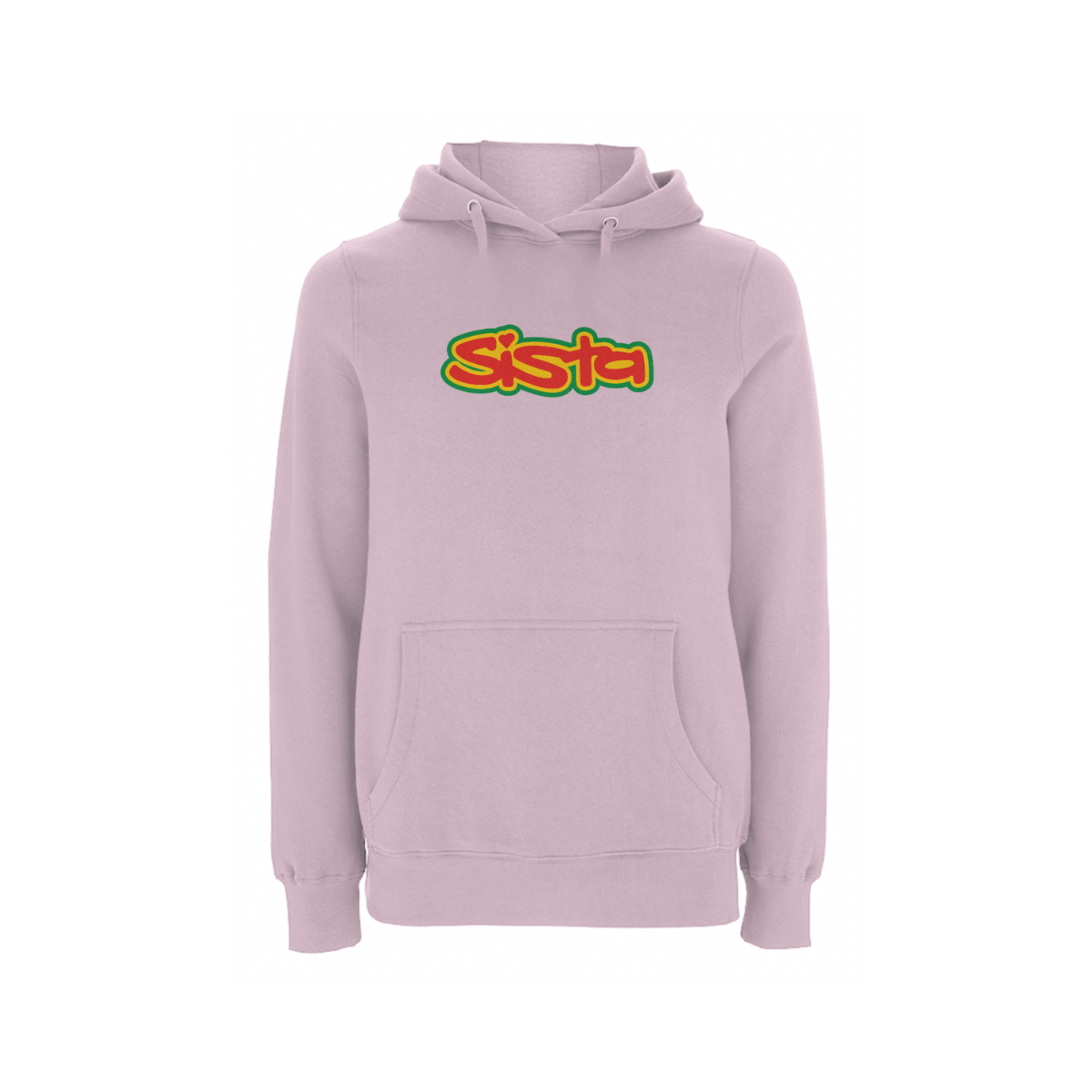 sista : Sista Large Logo Front Print Hood - Light Pink