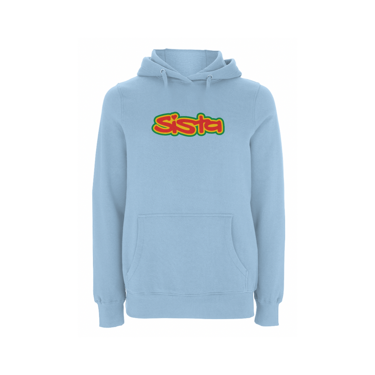 sista : Sista Large Logo Front Print Hood - Light Blue