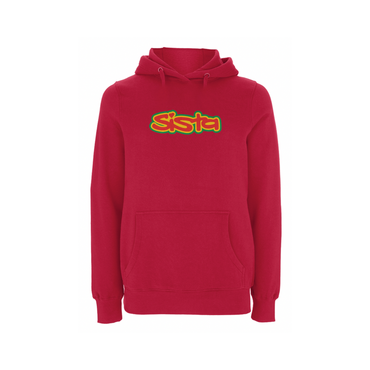 sista : Sista Large Logo Front Print Hood - Cherry Red