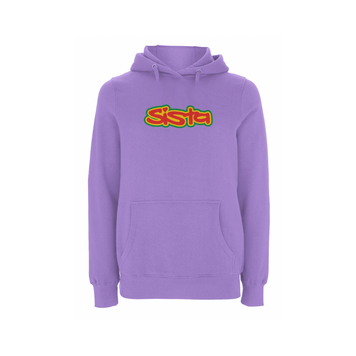 sista : Sista Large Logo Front Print Hood - Orchid Purple