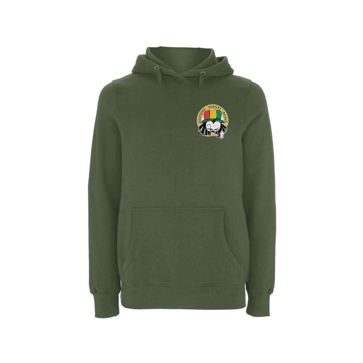 Dready Original : Dready 90s Crest Small Logo Hood - Military green