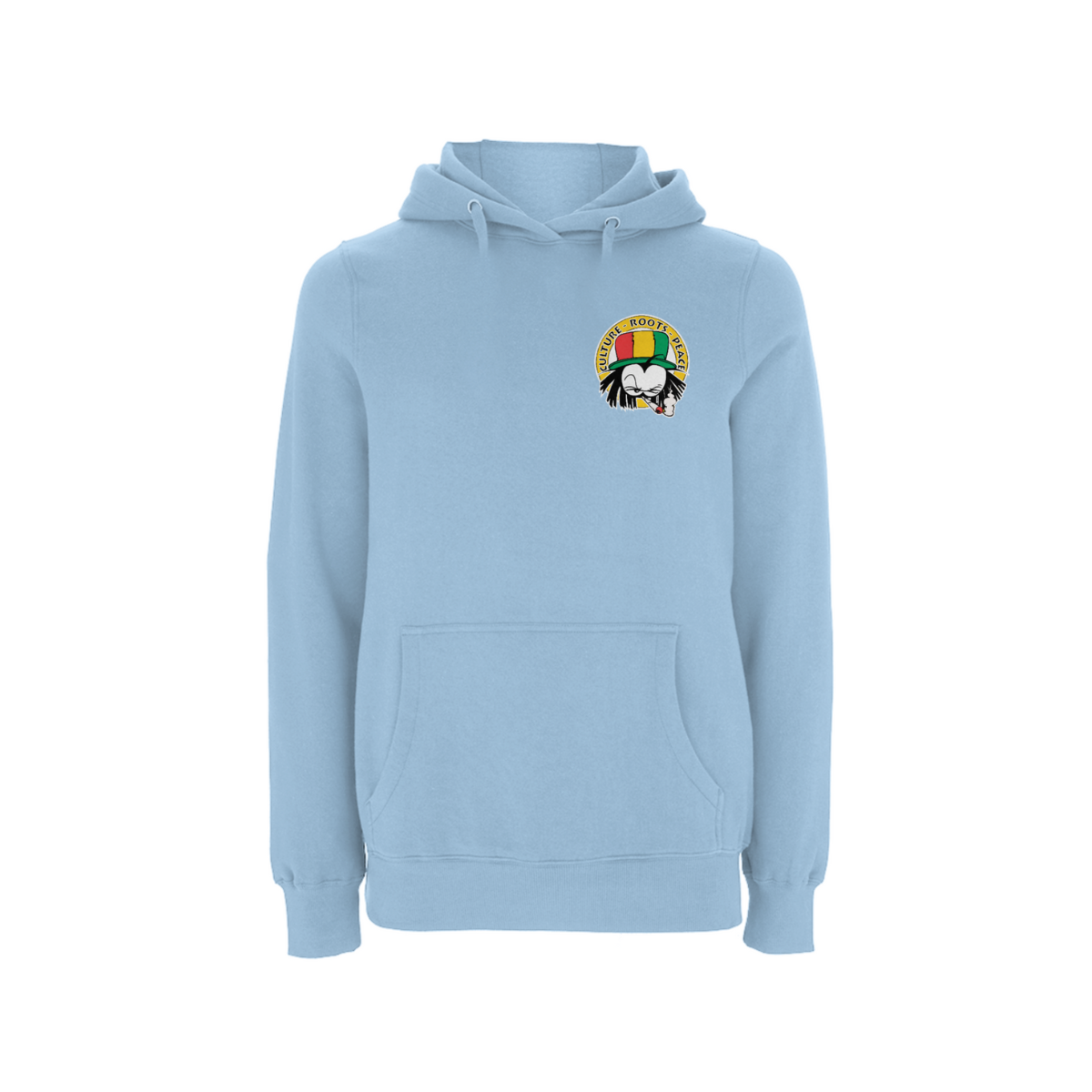 Dready Original : Dready 90s Crest Small Logo Hood - Light Blue