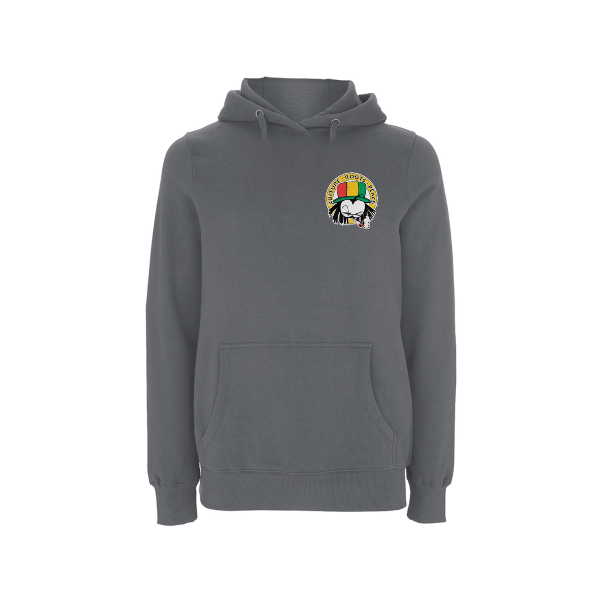 Dready Original : Dready 90s Crest Small Logo Hood - Charcoal