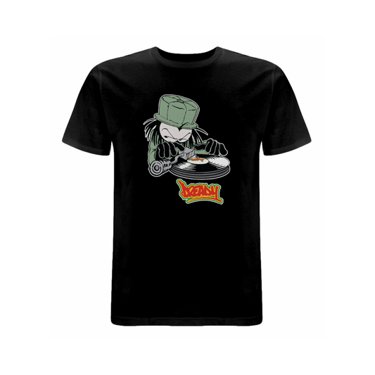 Dready Original : DJ DREADY Front print T - Shirt - Black