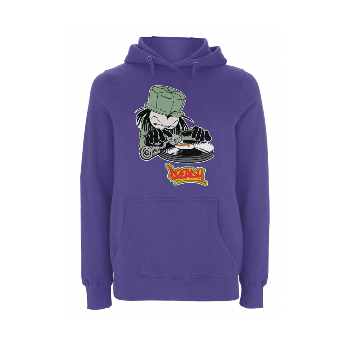 Dready Original : DJ DREADY Front Print Hood - Purple