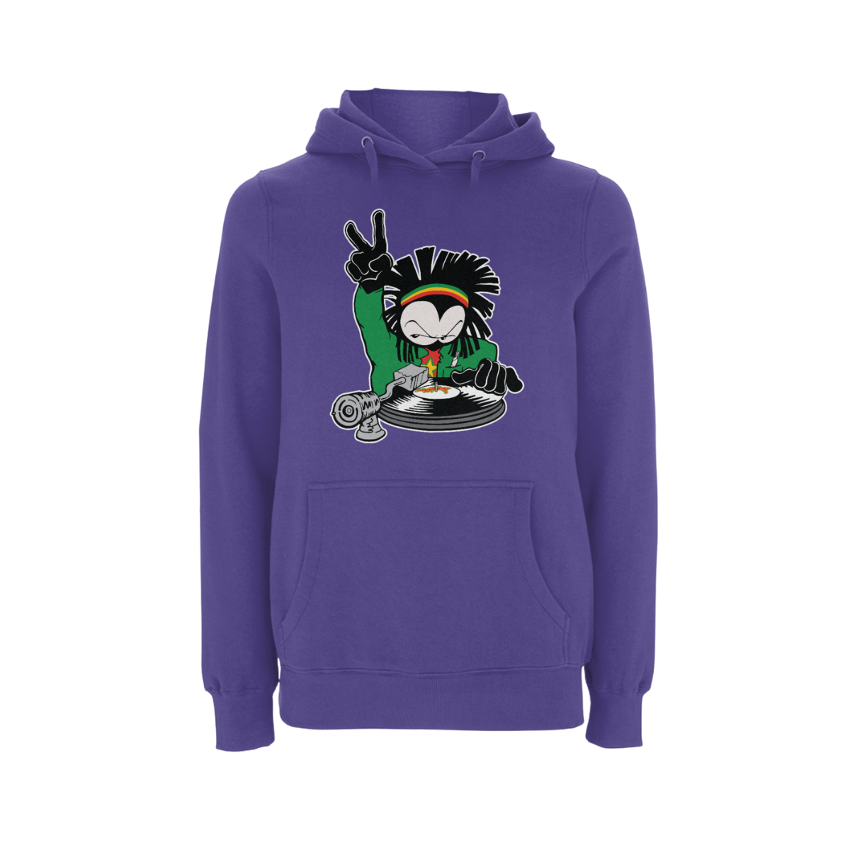 Dready Original : DREADY Two Time Front Print Hood - Purple