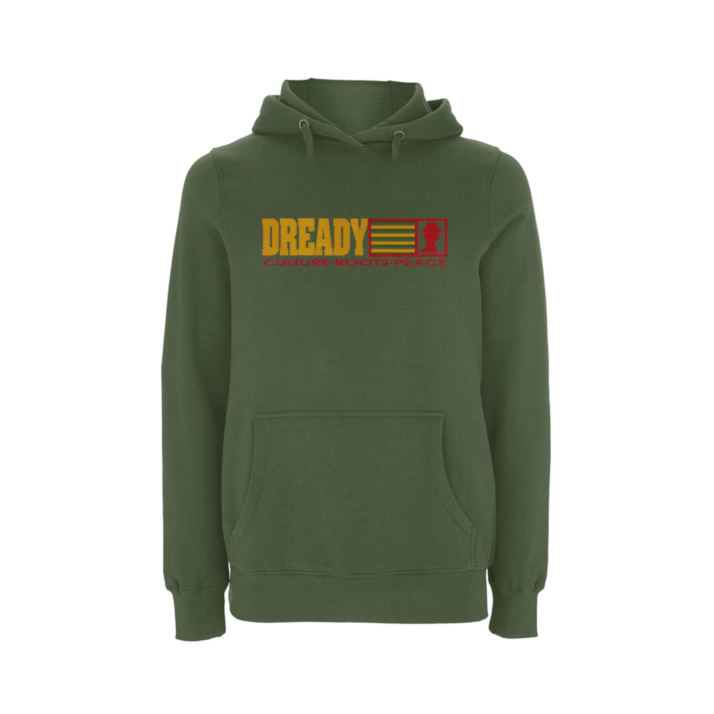 Dready Original : Dready Culture Embroidered Hood - Military green