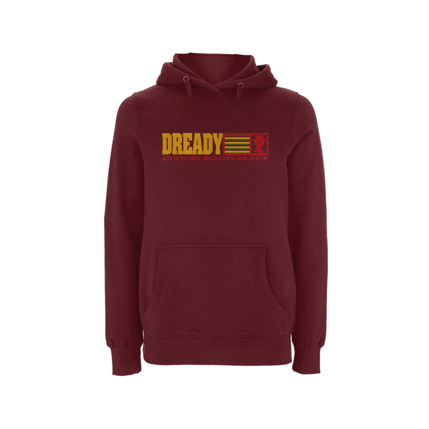 Dready Original : Dready Culture Embroidered Hood - Garnet red