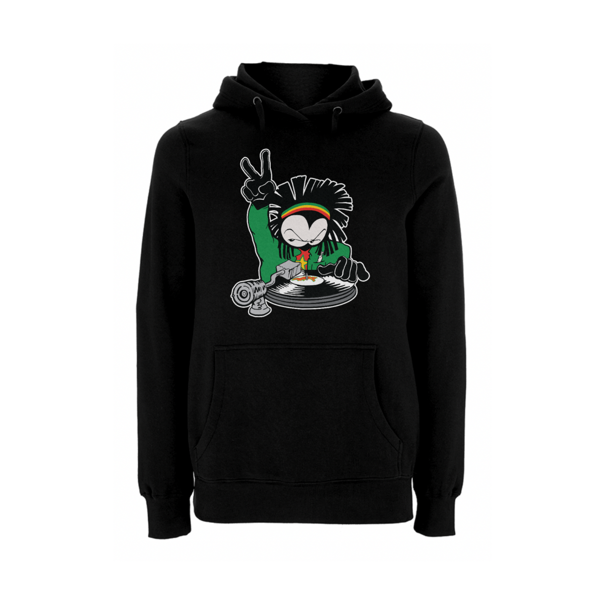 Dready Original : DREADY Two Time Front Print Hood - Black