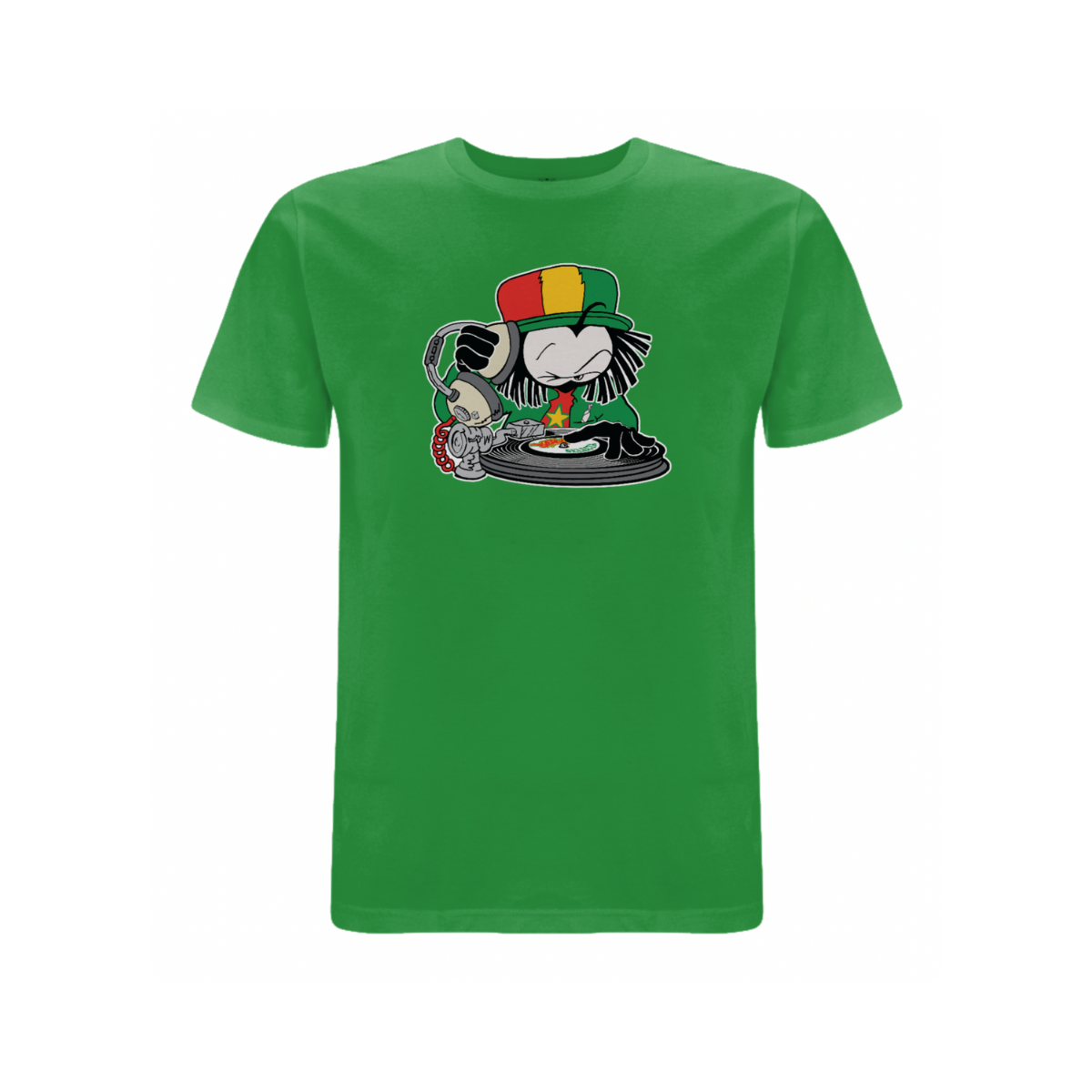 Dready Original : Dready Selecta Front Print T-Shirt - Kelly Green