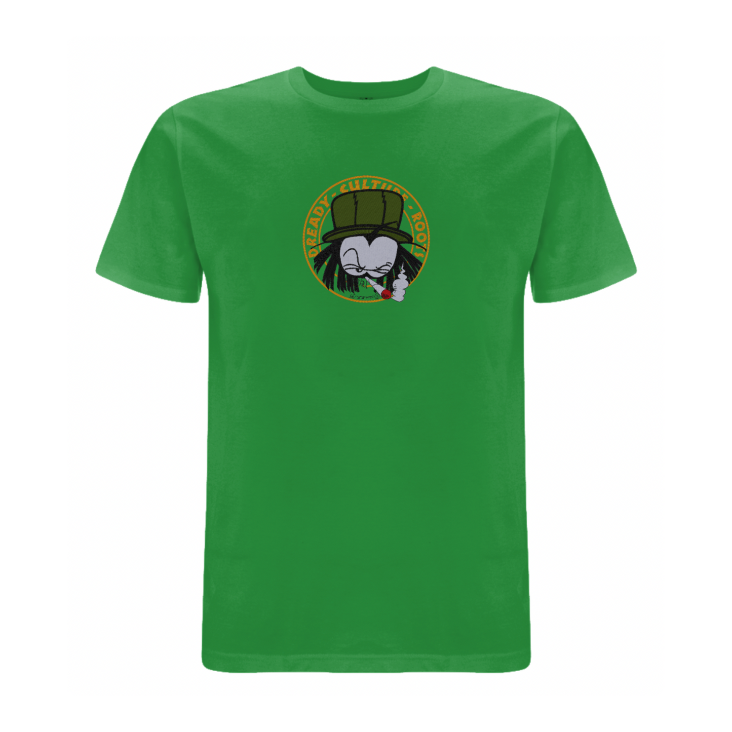 Dready Original : Dready Embroidered Old Skool T-Shirt - Kelly green