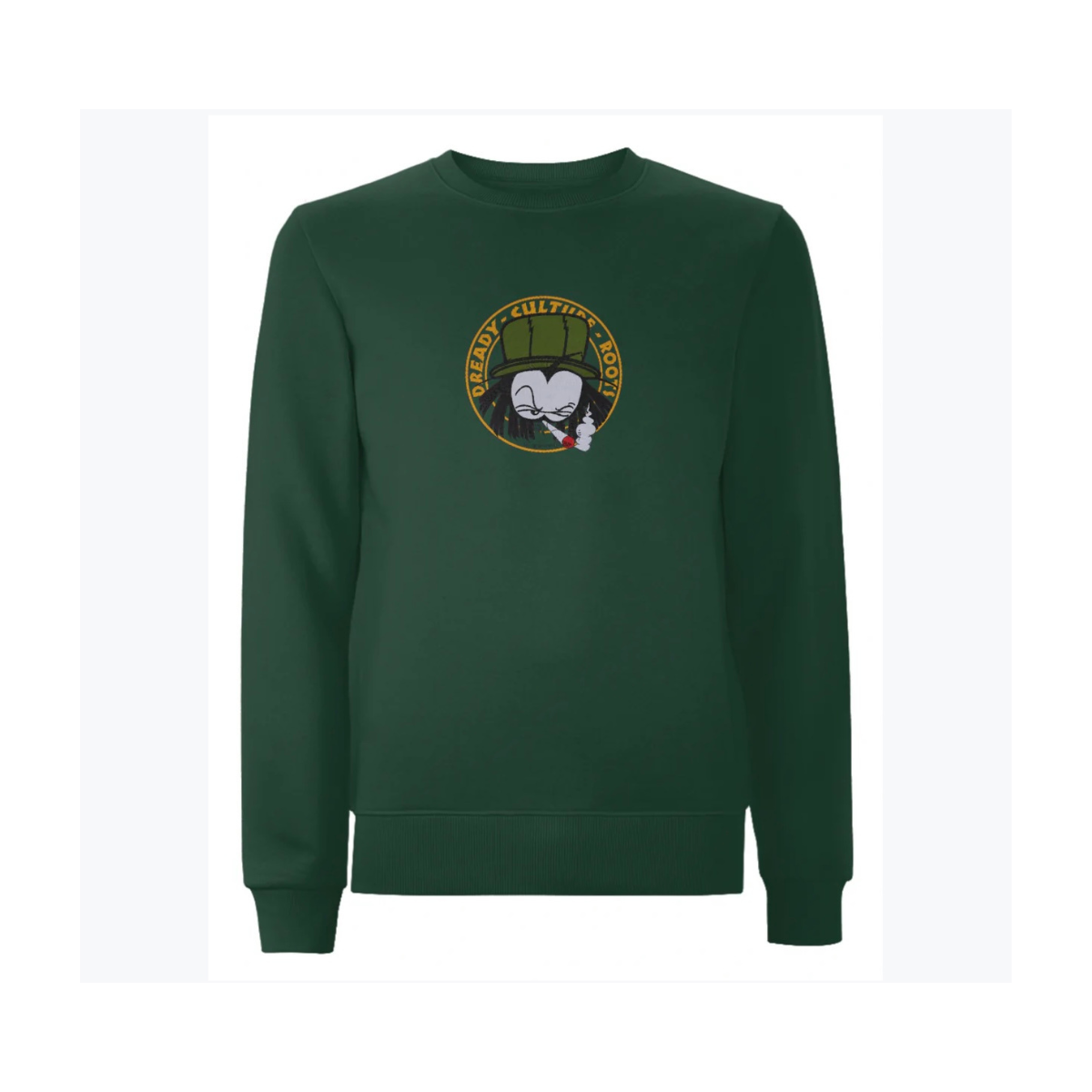 Dready Original : Dready Old Skool Embroidered Sweatshirt - Forest green