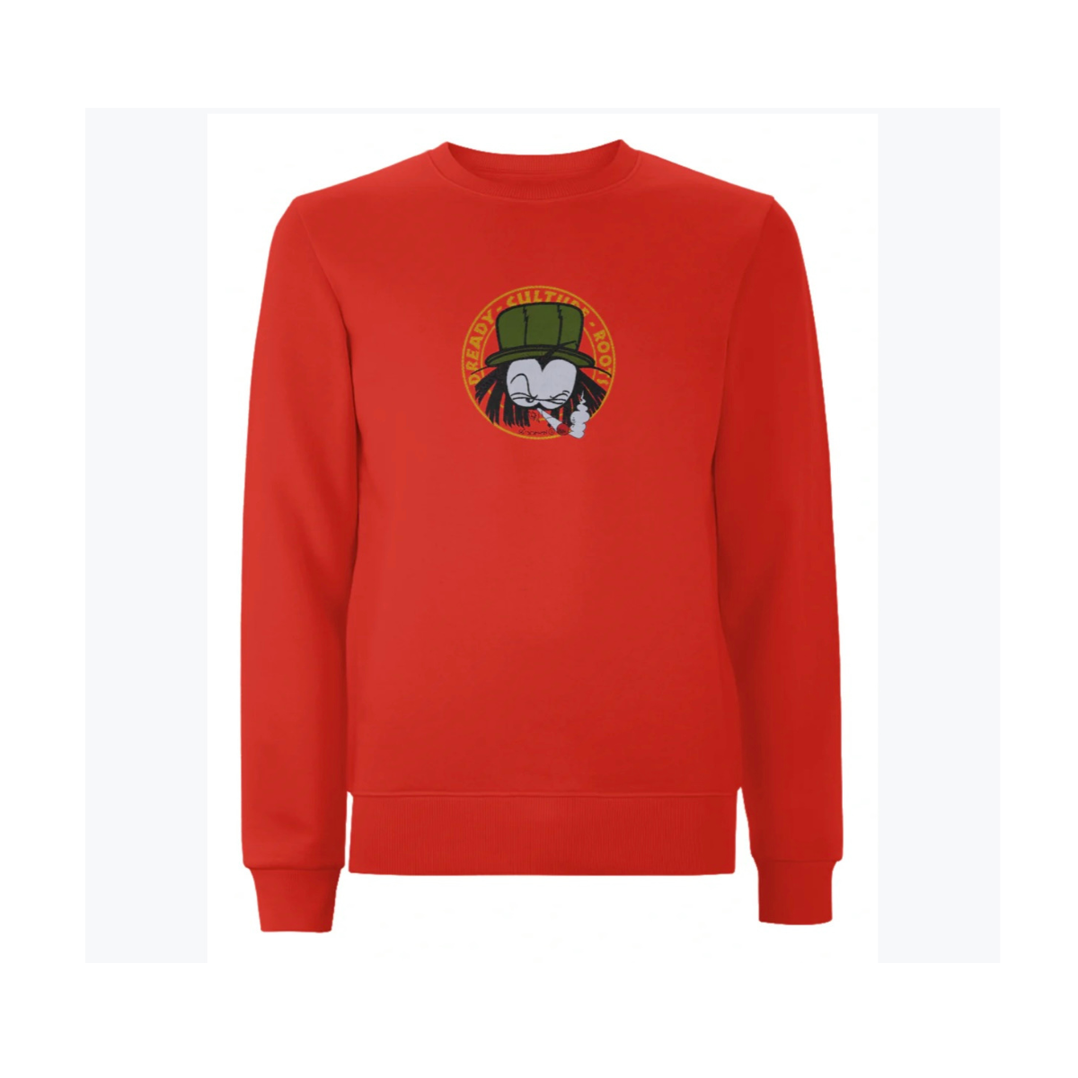 Dready Original : Dready Old Skool Embroidered Sweatshirt - Red