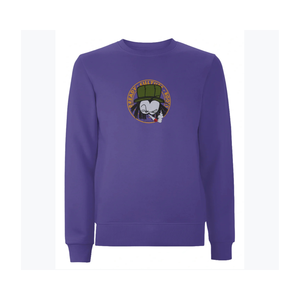 Dready Original : Dready Old Skool Embroidered Sweatshirt - Purple