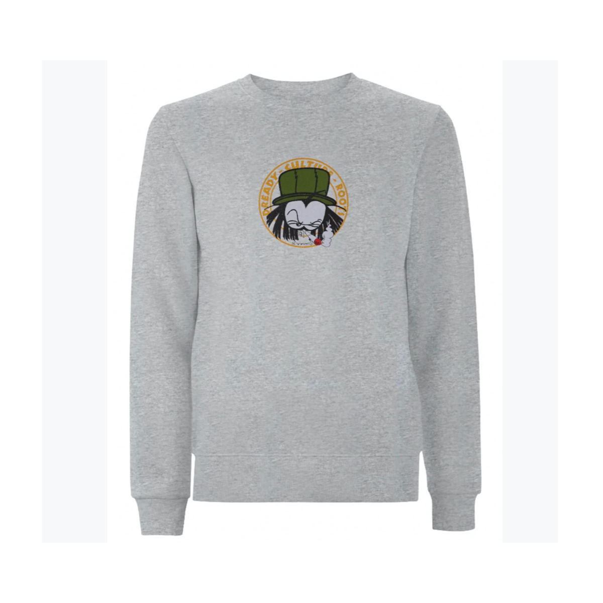 Dready Original : Dready Old Skool Embroidered Sweatshirt - Grey