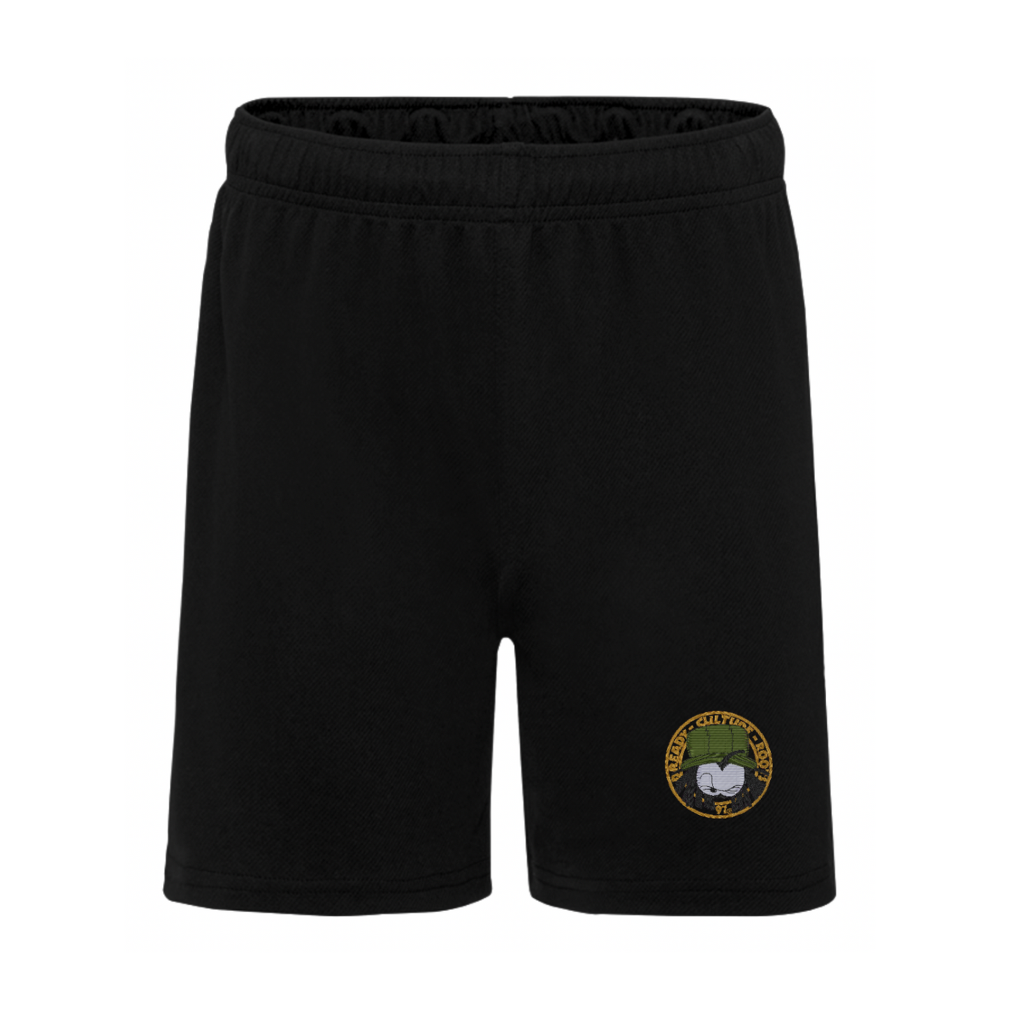 Dready Original : Dready OG '97 Embroidered Boarder Jogger Shorts - BLACK