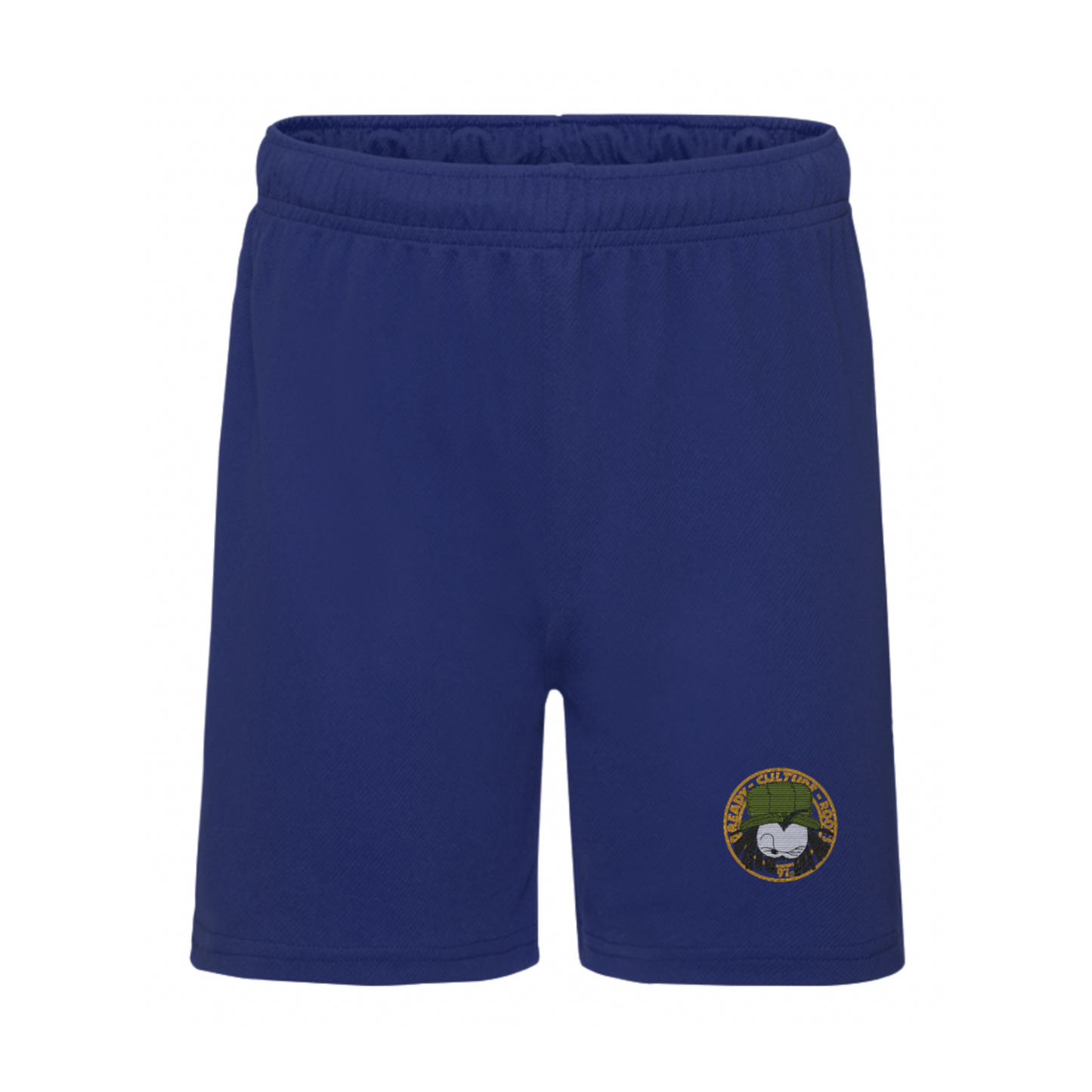 Dready Original : Dready OG '97 Embroidered Boarder Jogger Shorts - WORKER BLUE