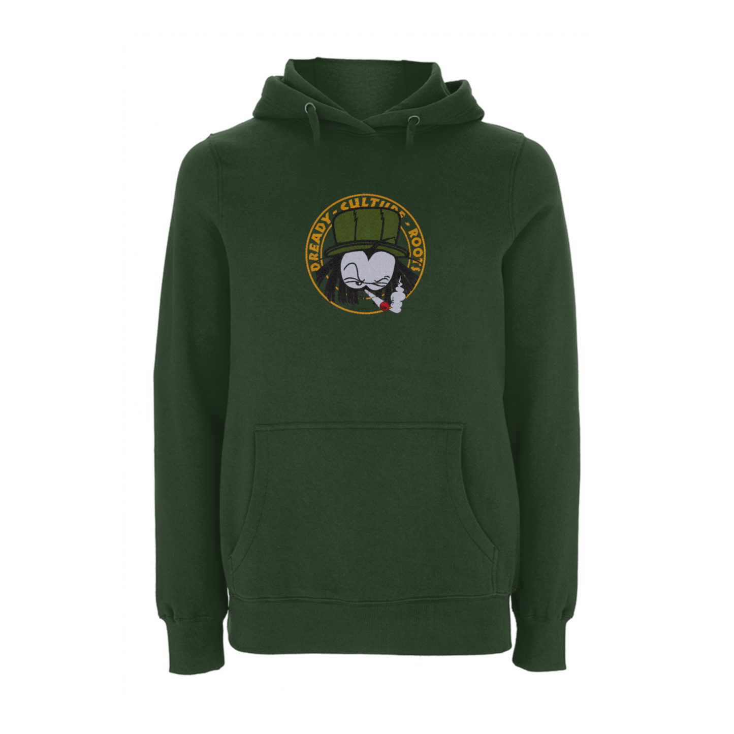 Dready Original : Dready Old skool embroidered hoody - Forest green