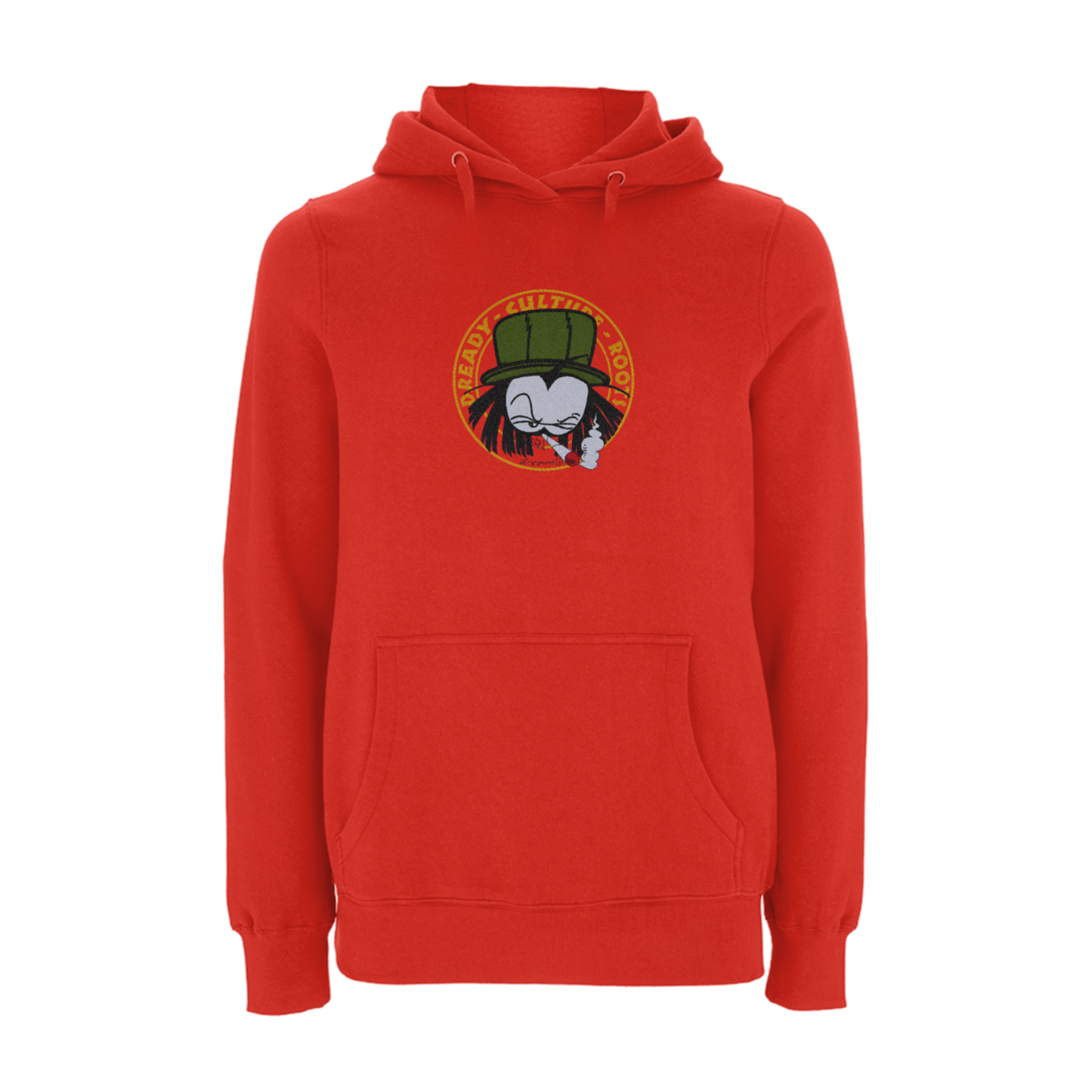 Dready Original : Dready Old skool embroidered hoody - Red