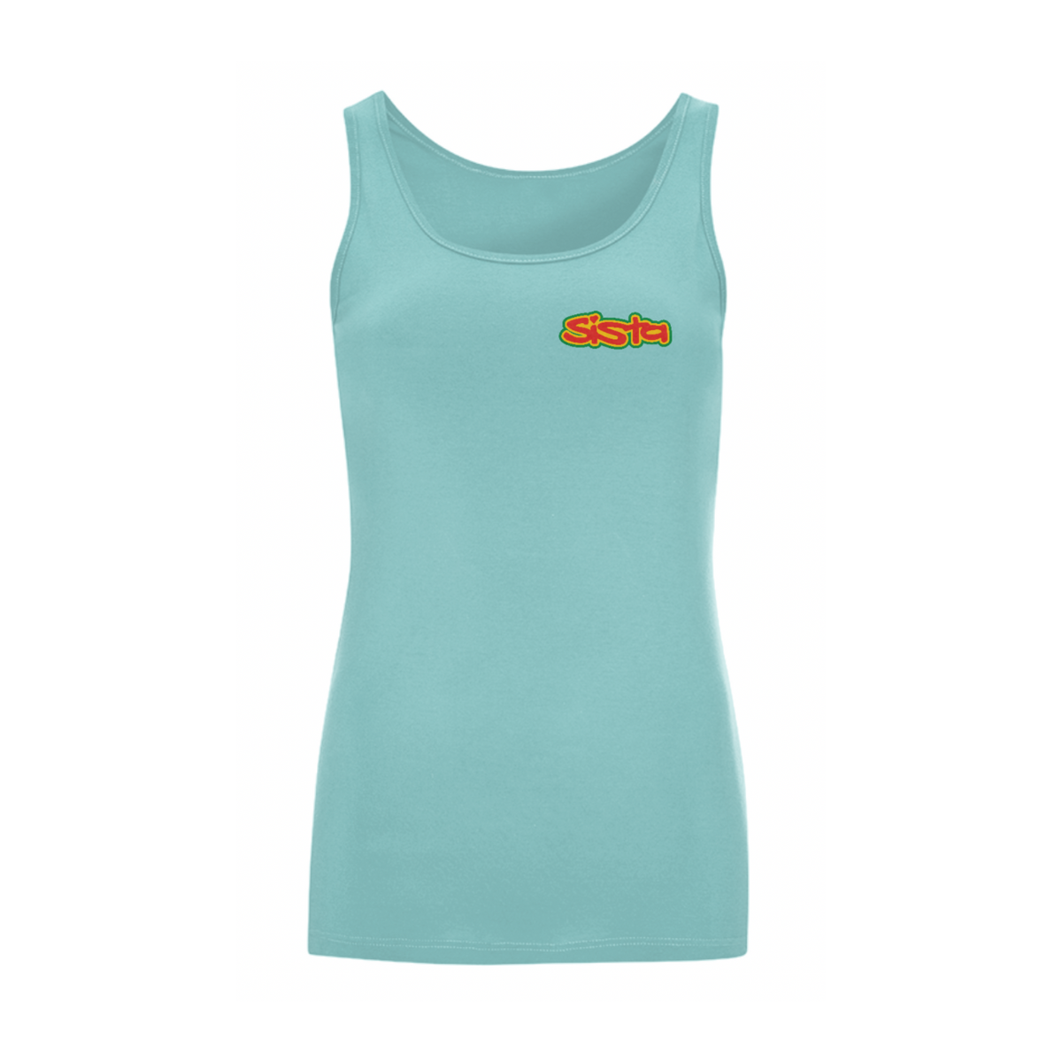 Dready Original : SISTA Front Logo Iconic Tank Top - Blue