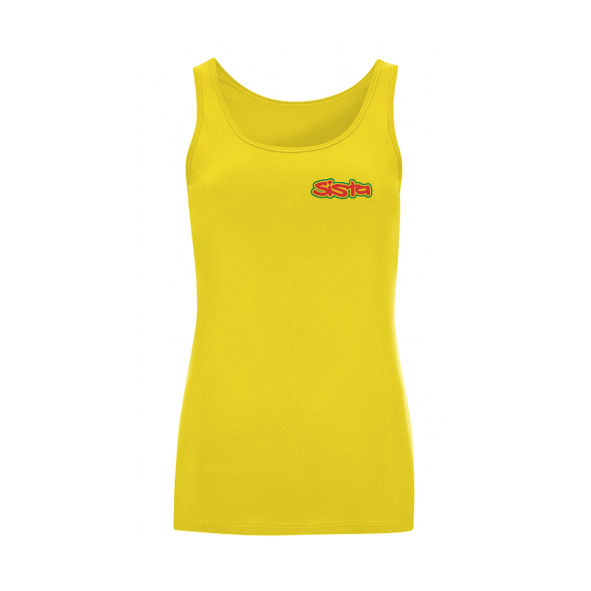 Dready Original : SISTA Front Logo Iconic Tank Top - Yellow