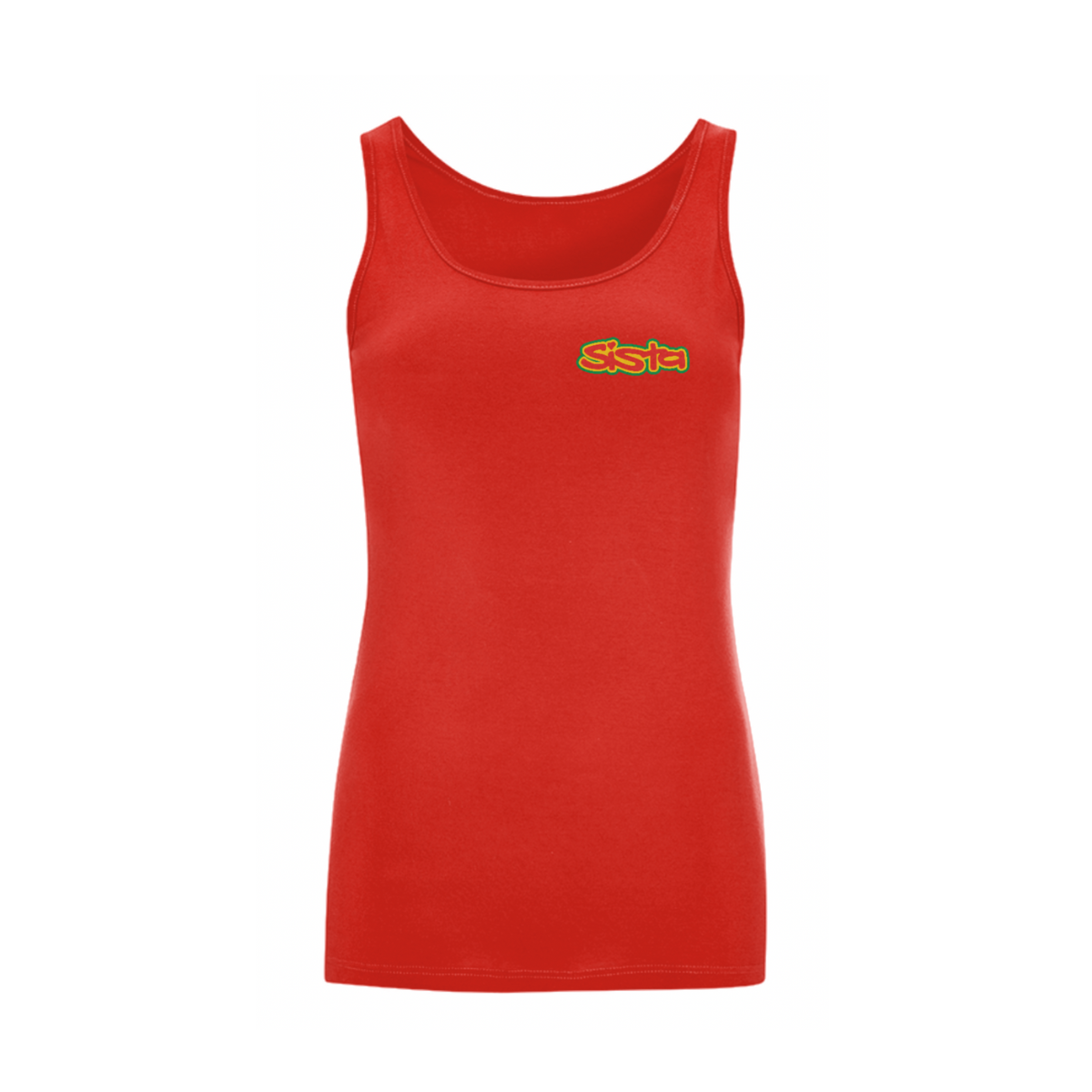 Dready Original : SISTA Front Logo Iconic Tank Top - Red