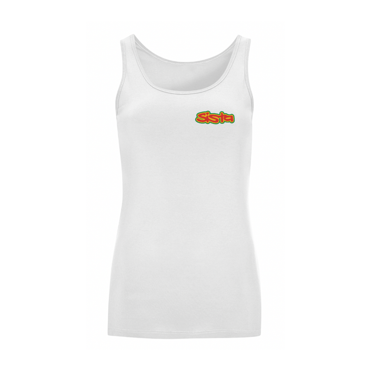 Dready Original : SISTA Front Logo Iconic Tank Top - White