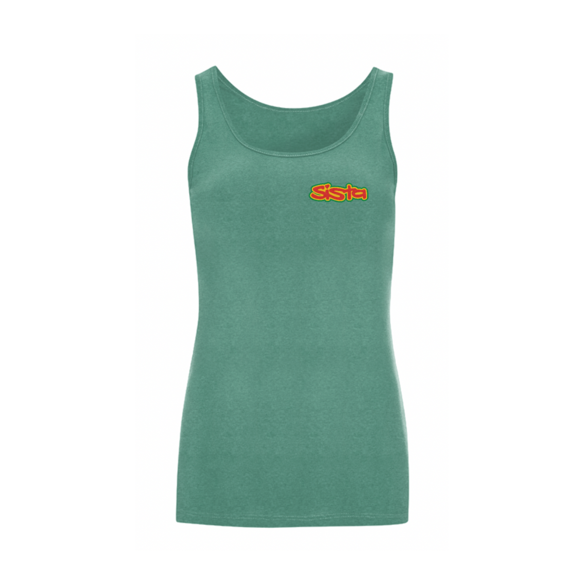 Dready Original : SISTA Front Logo Iconic Tank Top - Green