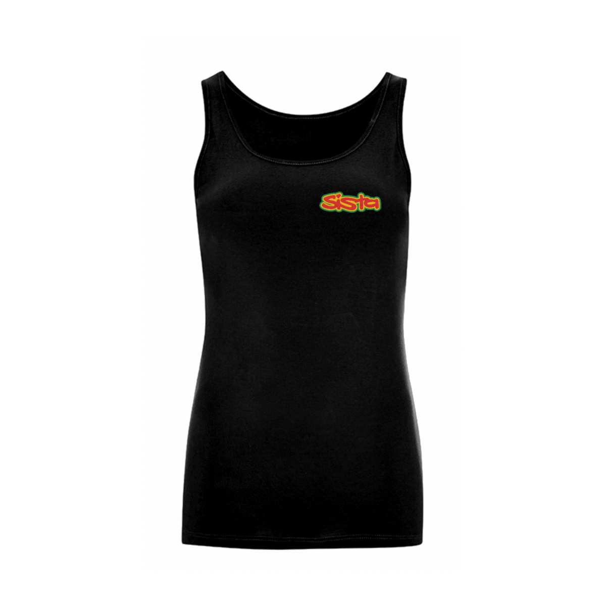 Dready Original : SISTA Front Logo Iconic Tank Top - Black