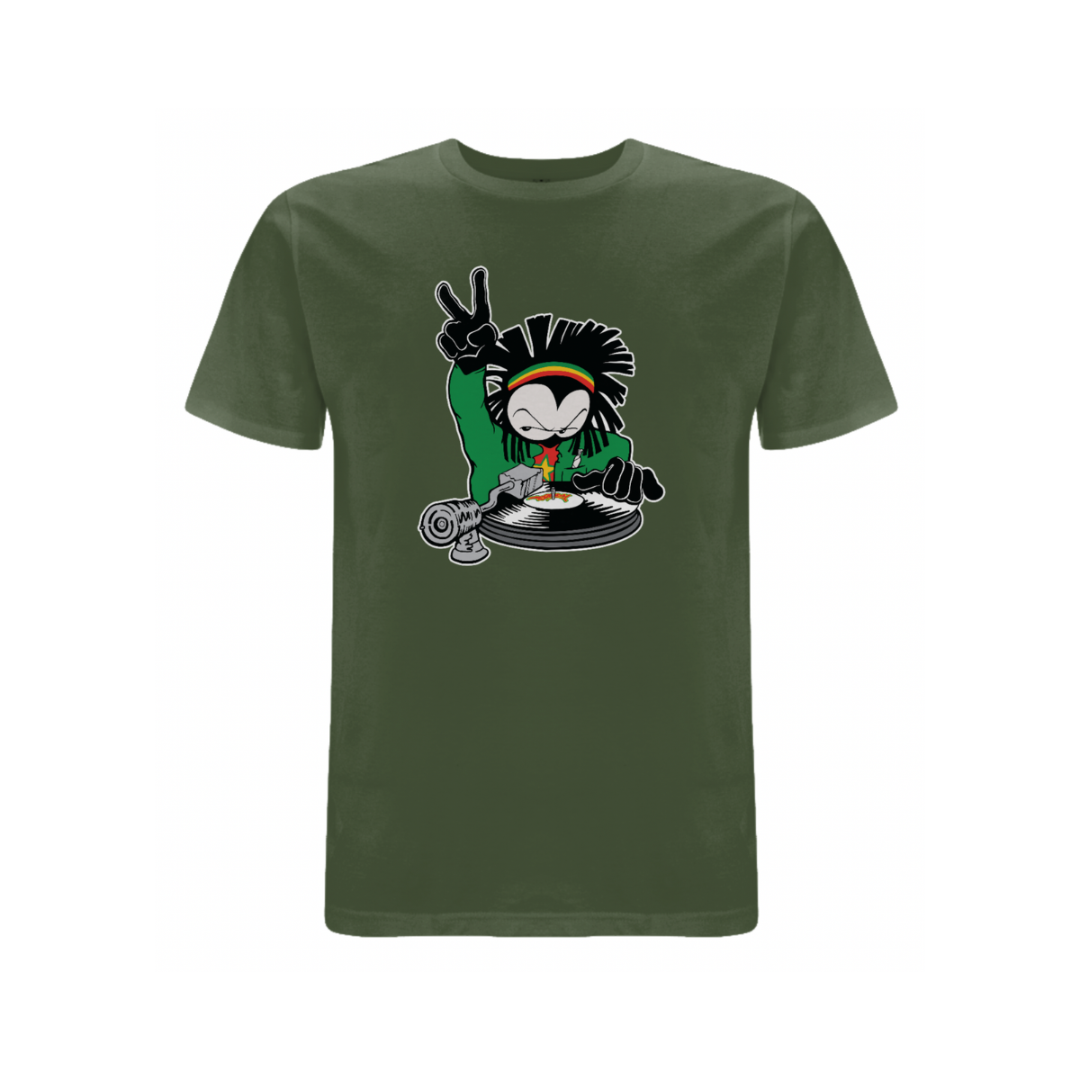 Dready Original : DREADY Two Time Front print T - Shirt - Military Green