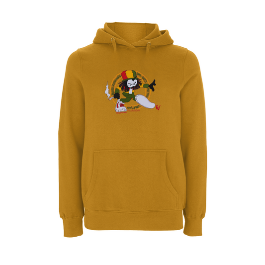 Dready Original : Dready positive vibrations Embroidered Hoody - GOLD