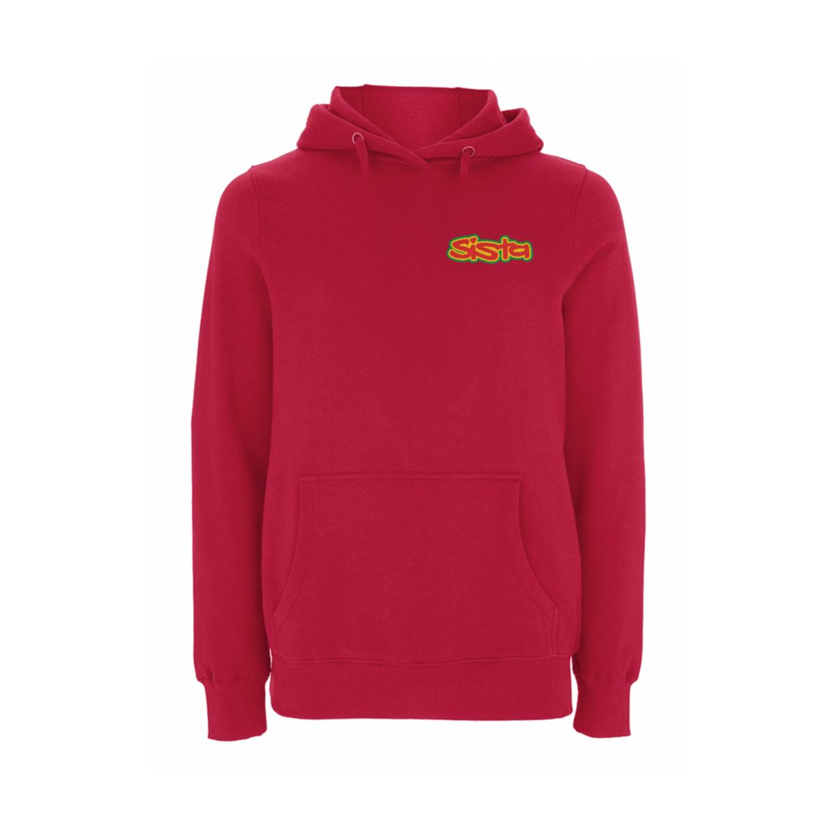 Dready Original : Sista Front Logo Pullover Hood - CHERRY RED