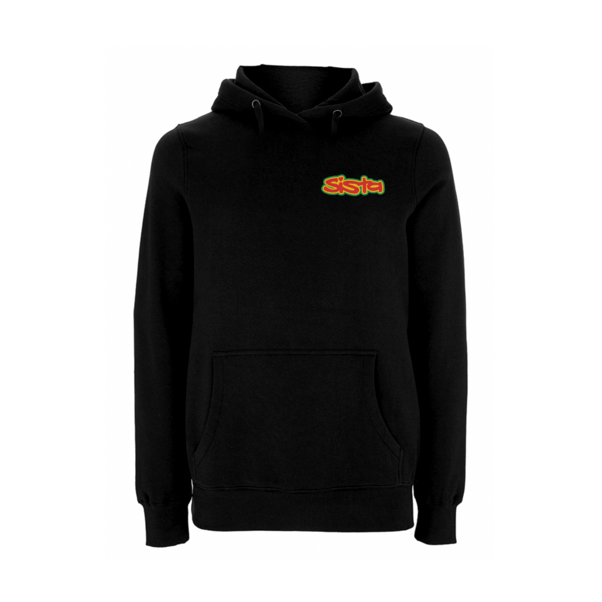 Dready Original : Sista Front Logo Pullover Hood - BLACK