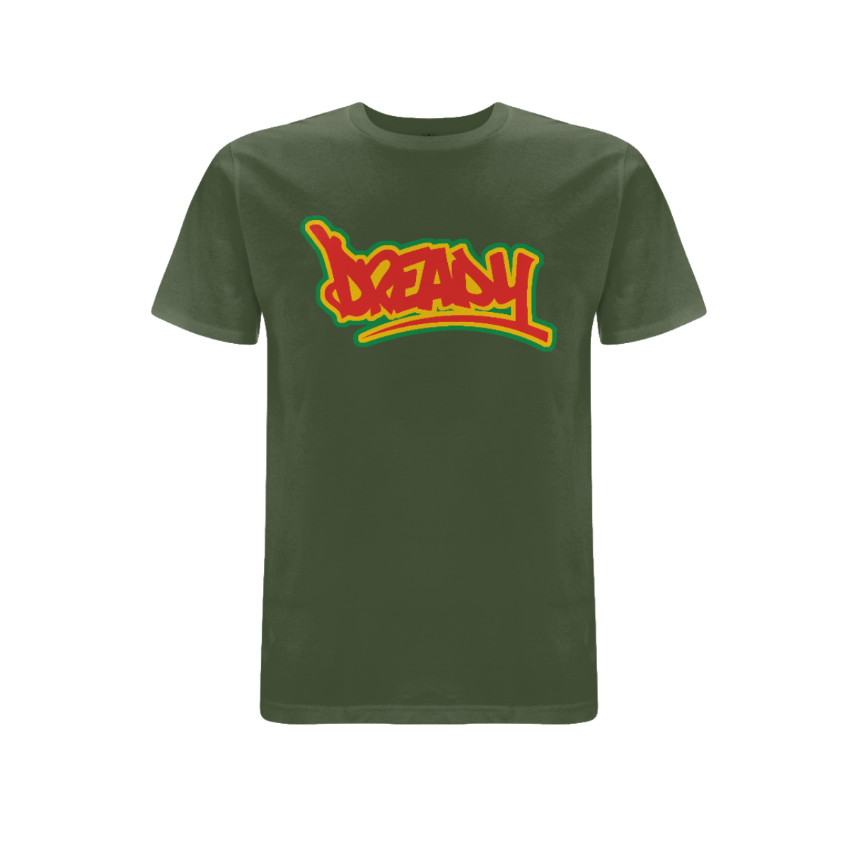 Dready Original : DREADY Logo Front print T - Shirt - Military green S