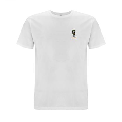 Dready Original : Dready Walking Man Embroidered T-Shirt - White