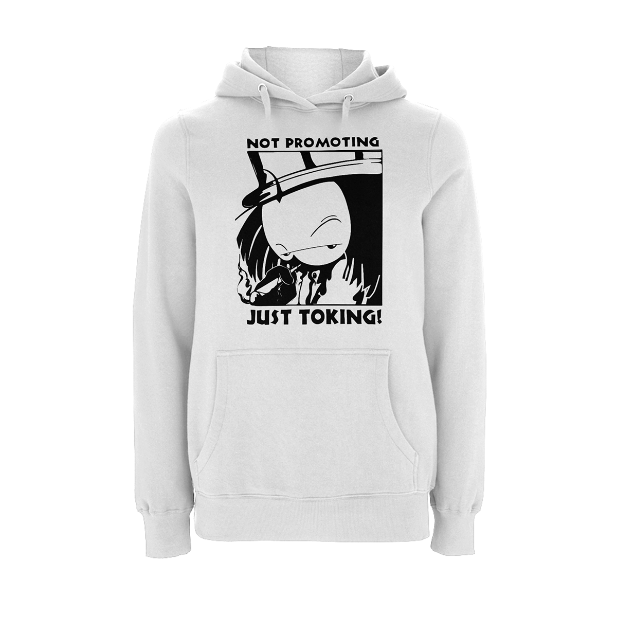 Dready Original : Dready Not Promoting Front Print Hood - White