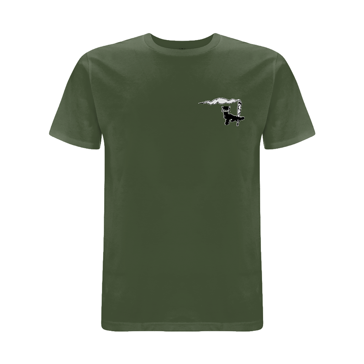 Dready Original : DREADY Hand left breast logo - Military Green