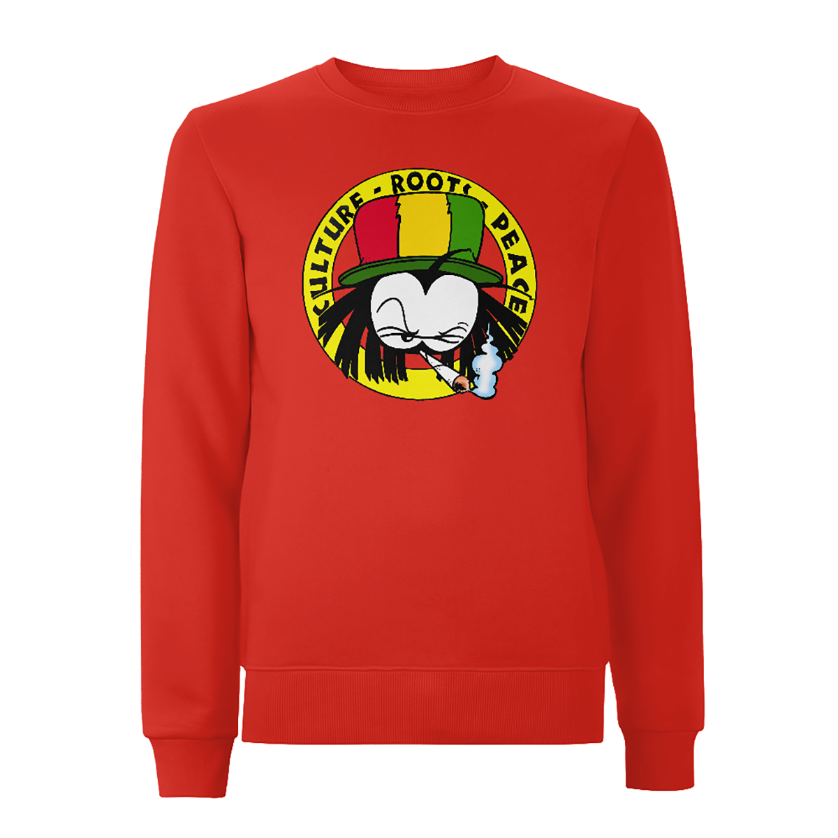 Dready Original : Dready 90s Crest Logo Front Print Sweatshirt - Red