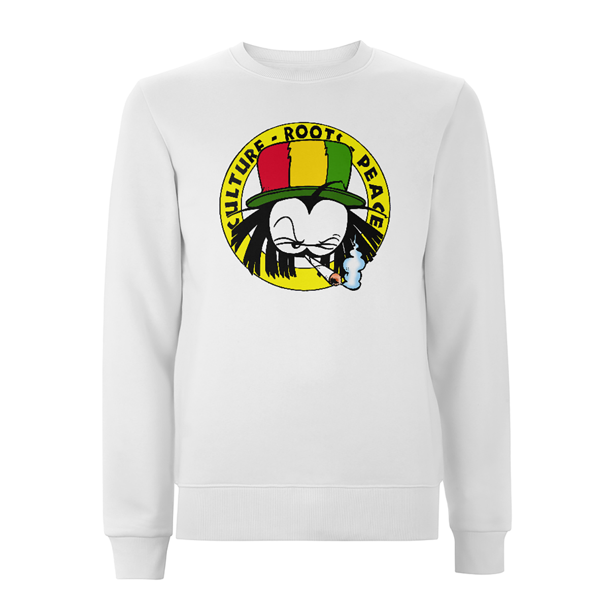 Dready Original : Dready 90s Crest Logo Front Print Sweatshirt - White