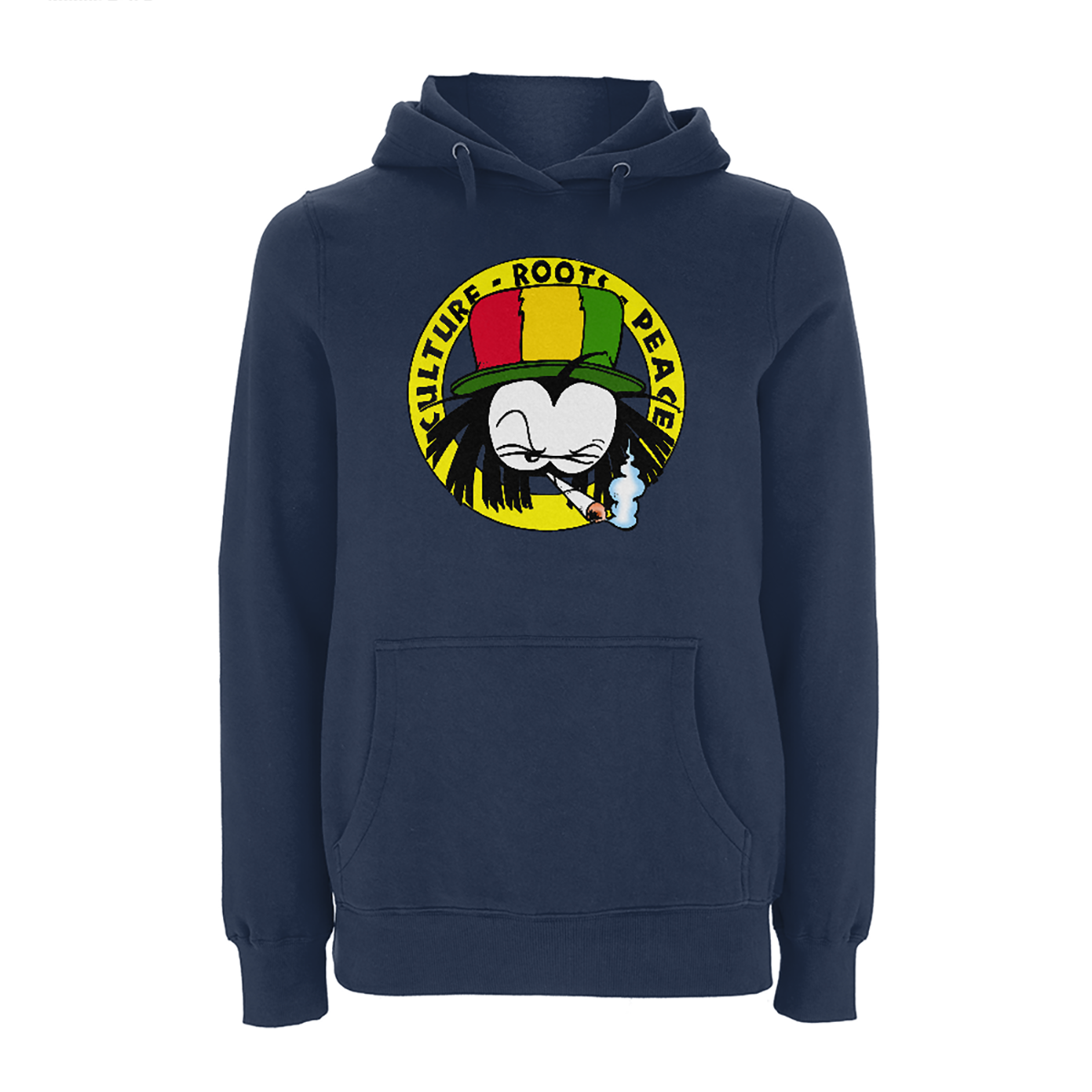 Dready Original : Dready 90s Crest Front Print Hood - Indigo