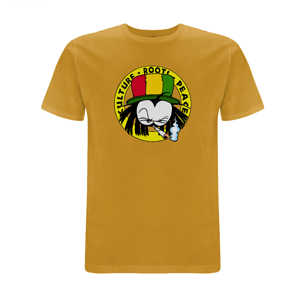 Dready Original : Dready 90s Crest Front Print T-Shirt - Gold