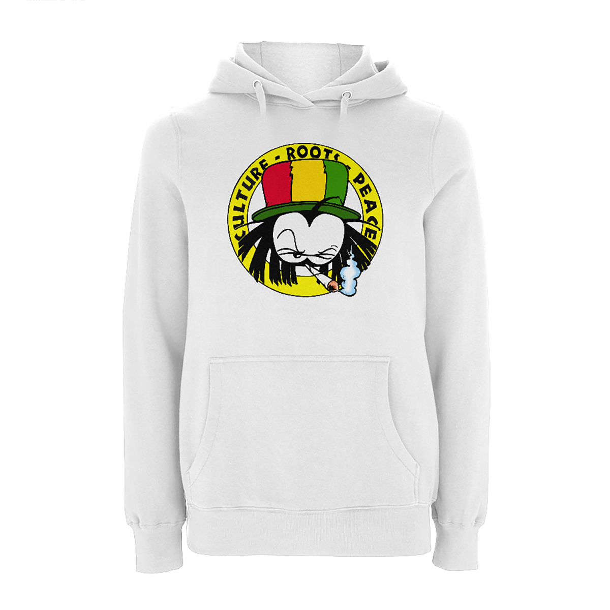 Dready Original : Dready 90s Crest Front Print Hood - White