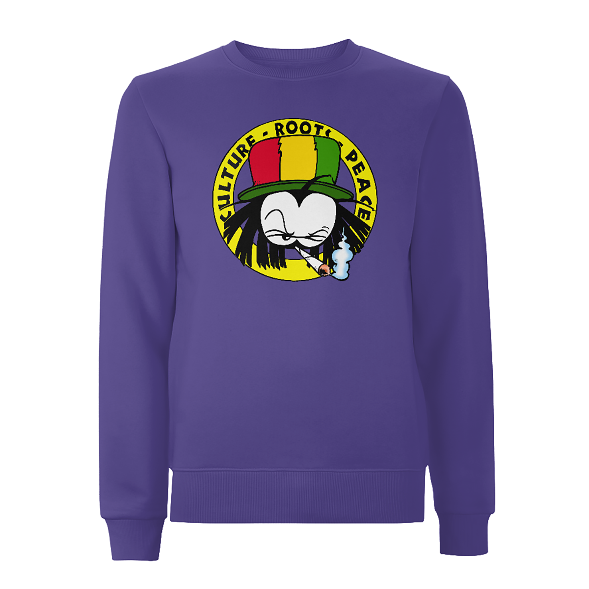 Dready Original : Dready 90s Crest Logo Front Print Sweatshirt - Purple